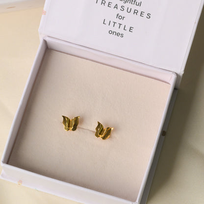 The Classic Butterfly Silver Earrings