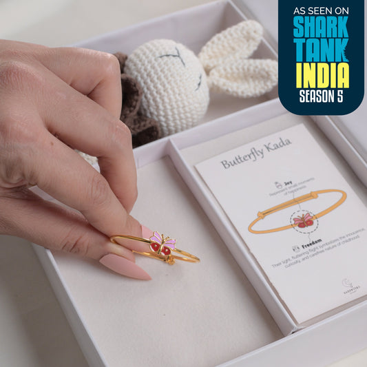 Butterfly Silver Kada Gift Box