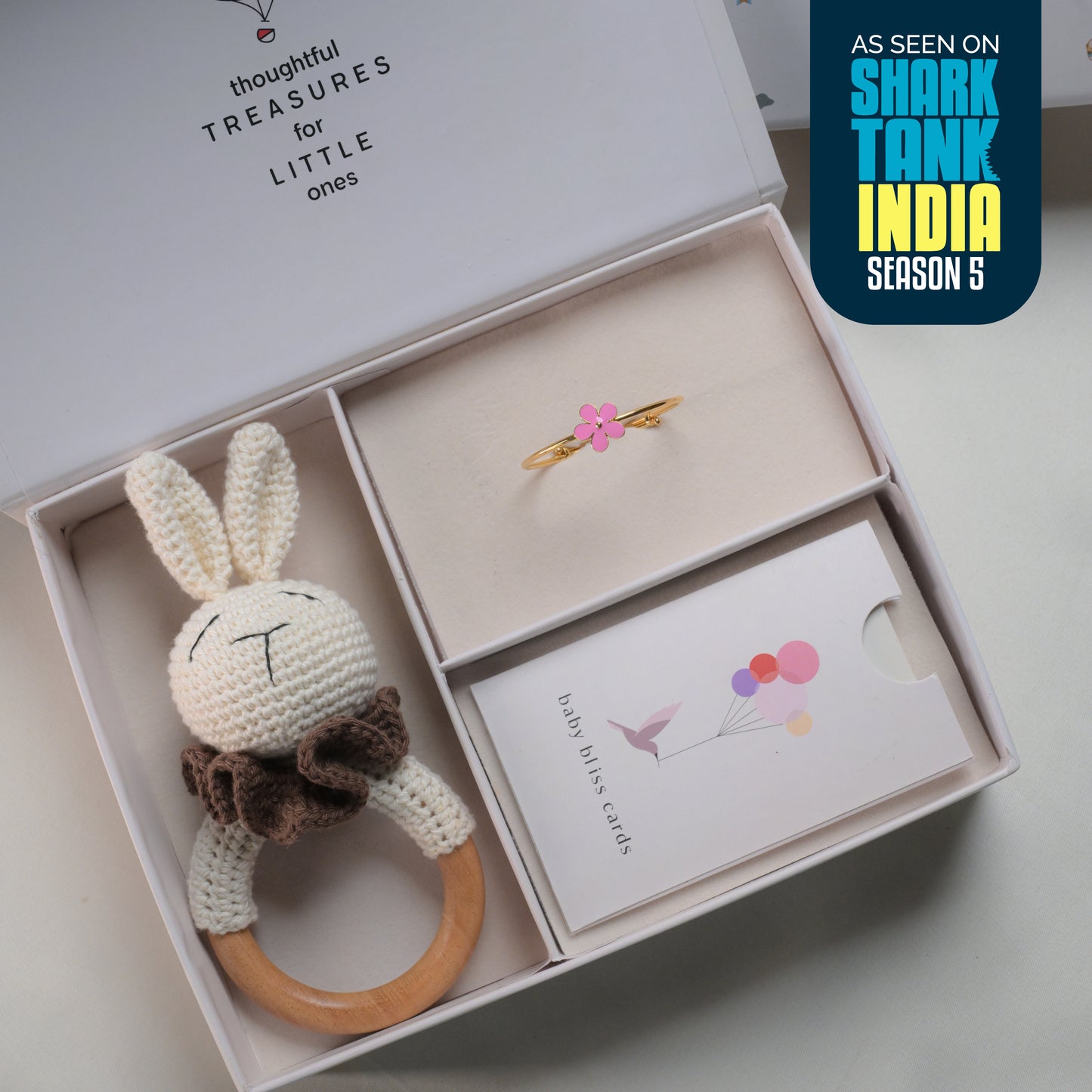 Flower Silver Kada Gift Box