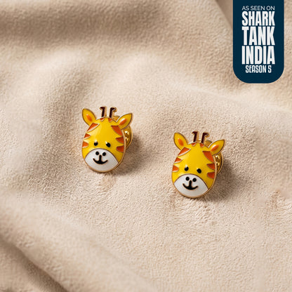 Giraffe Kurta Buttons / Cufflinks Silver Set