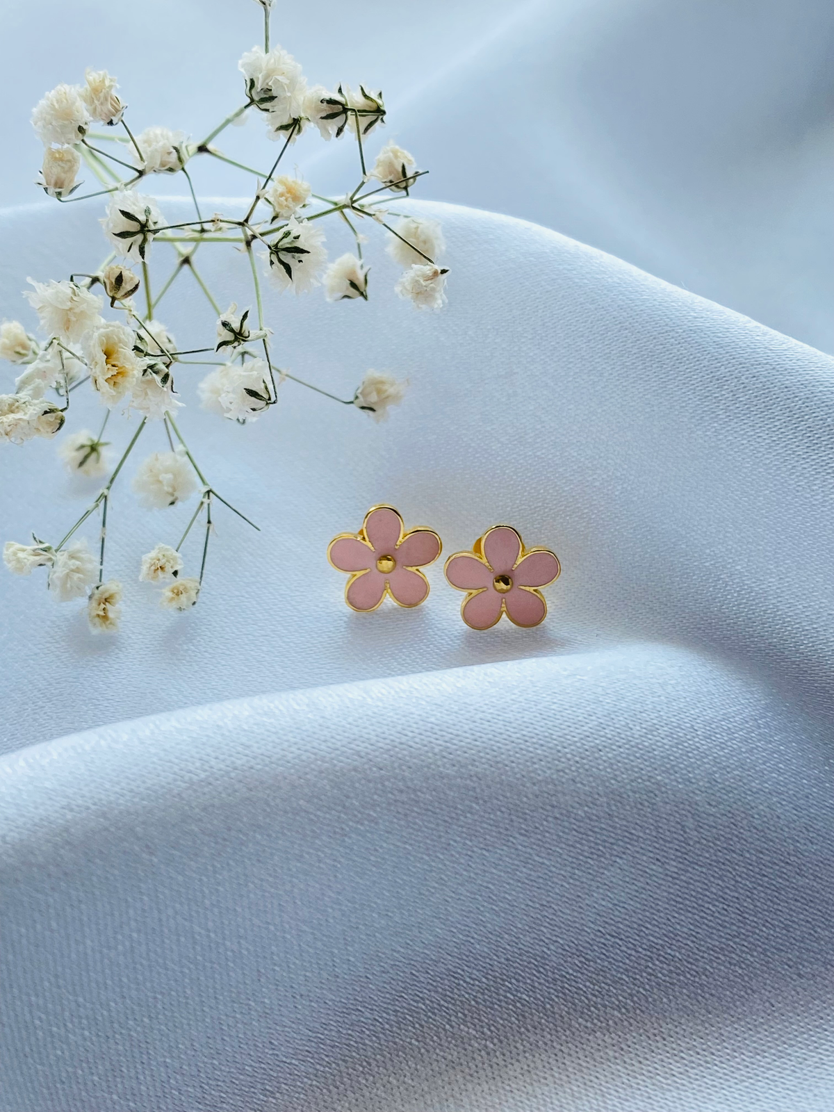 Fabulous Flower Silver Earrings