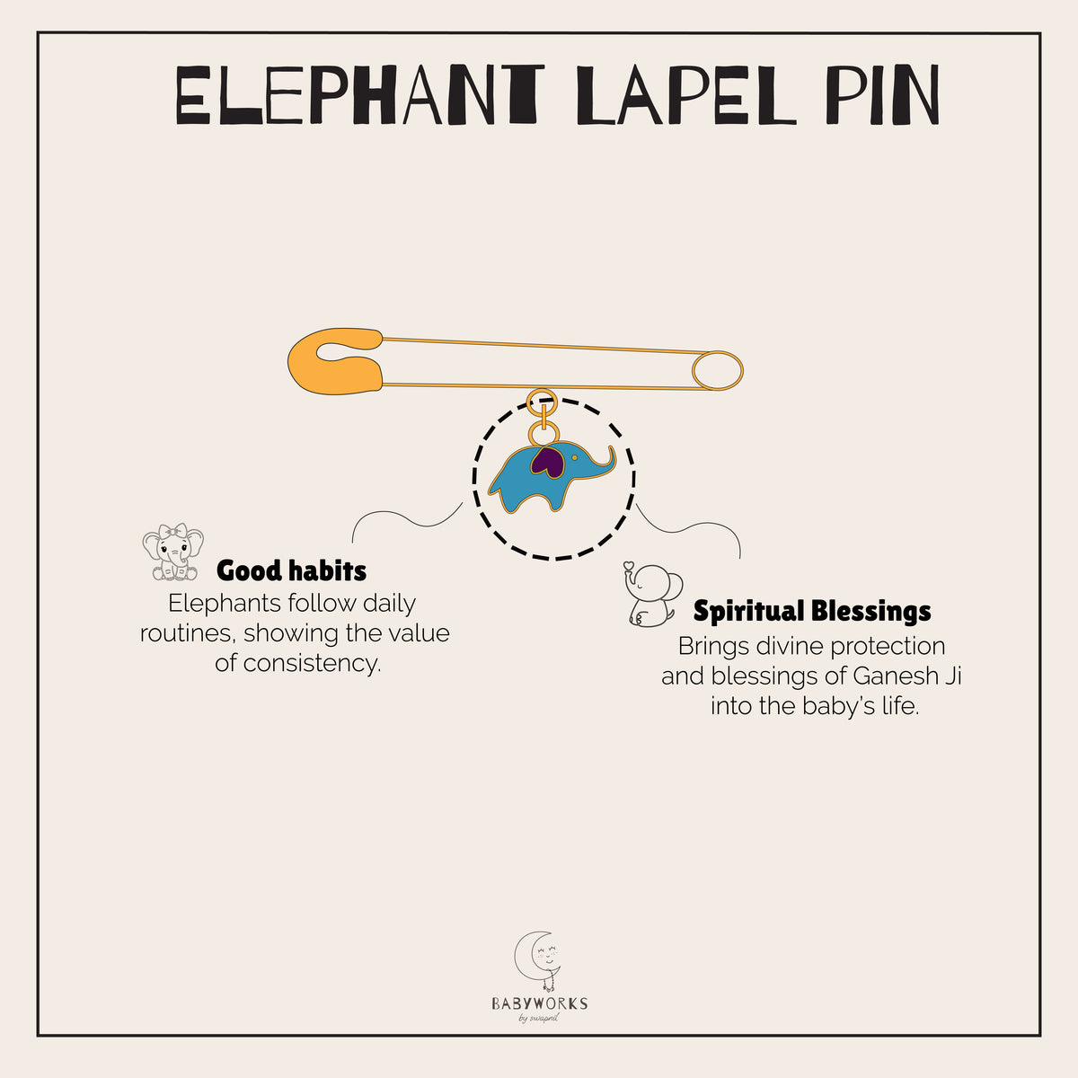 Elephant Silver Lapel Pin feature image