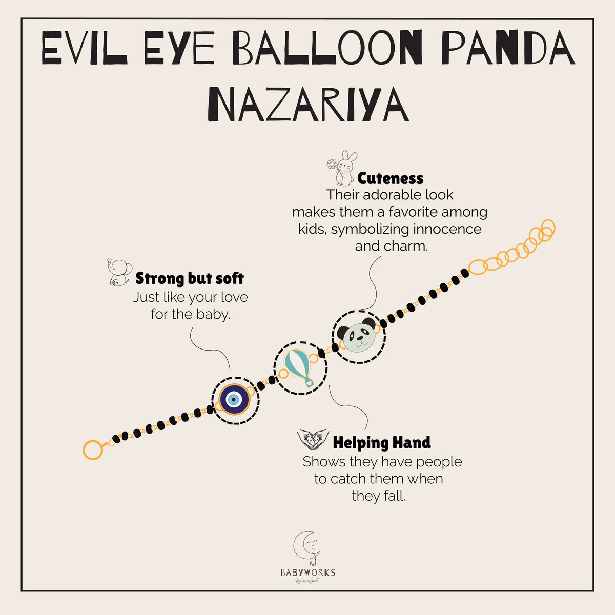 Evil Eye Balloon Panda Silver Nazariya feature image