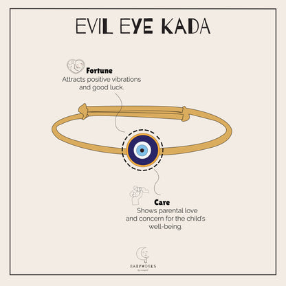 Evil Eye Silver Kada