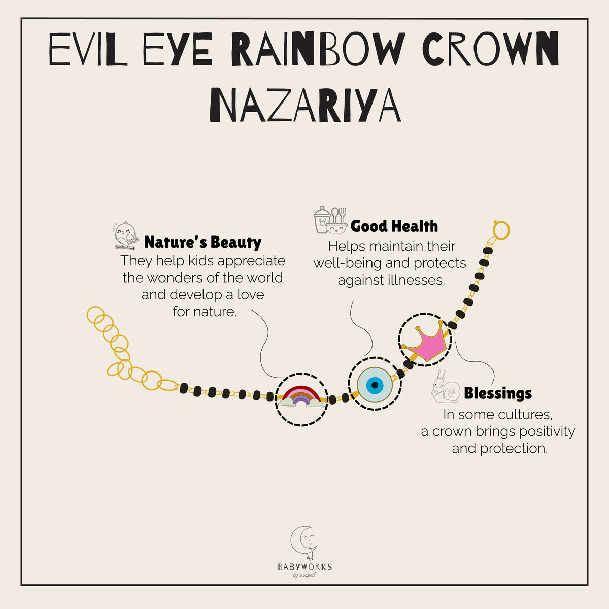 Evil-Eye Rainbow Crown Silver Nazariya feature image