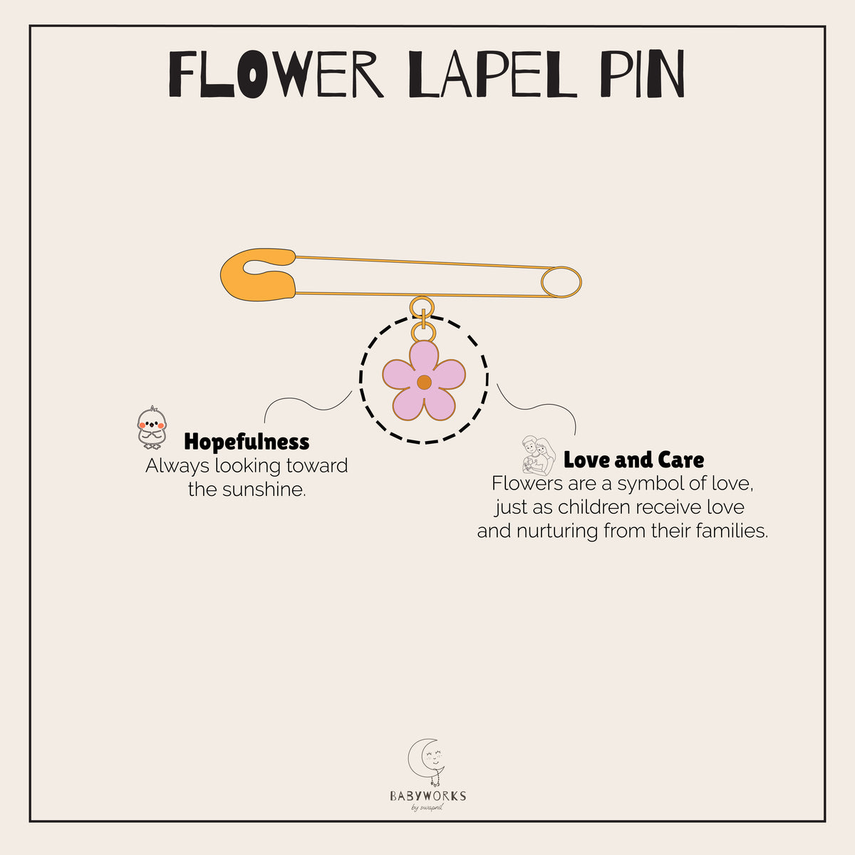 Flower Silver Lapel Pin feature image