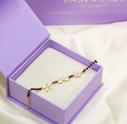 Rainbow Flower Bow Silver Nazariya