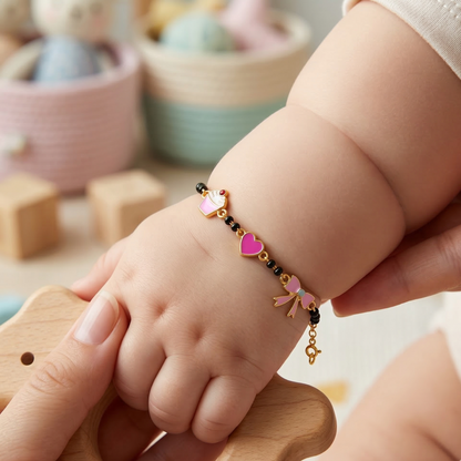 Cupcake Heart Bow Silver Nazariya