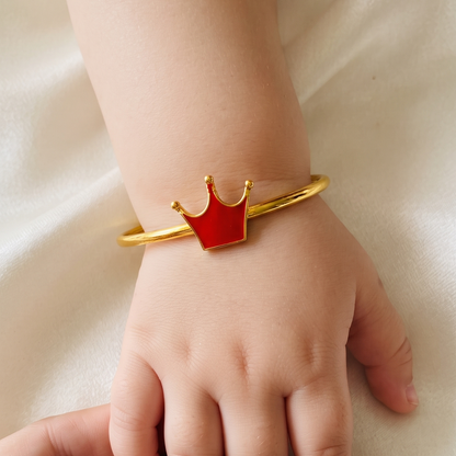 Crown Silver Kada