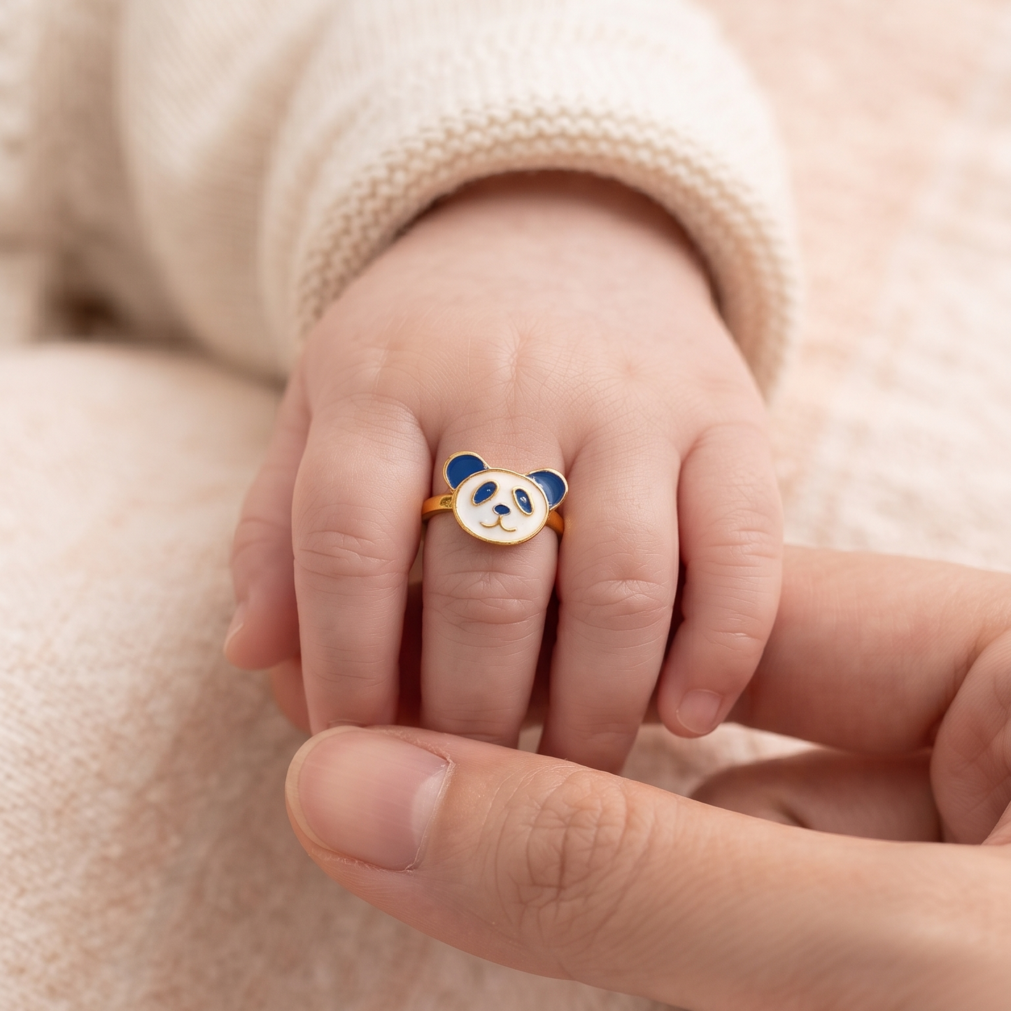 Panda Silver Ring