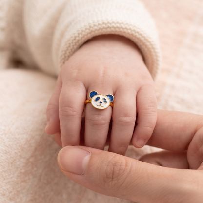Panda Silver Ring