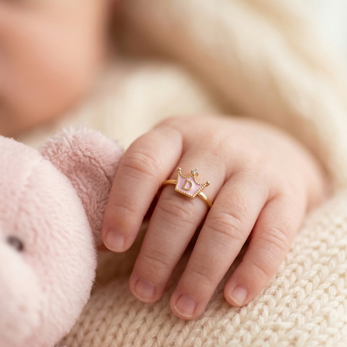 Personalized letter Silver Ring
