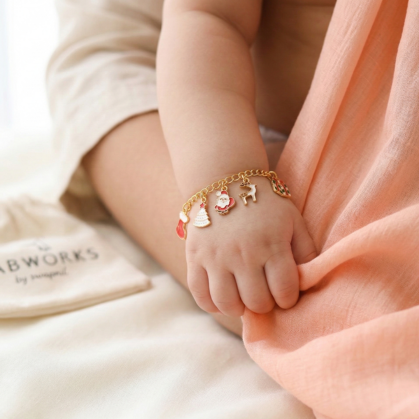 Merry Christmas Silver Bracelet