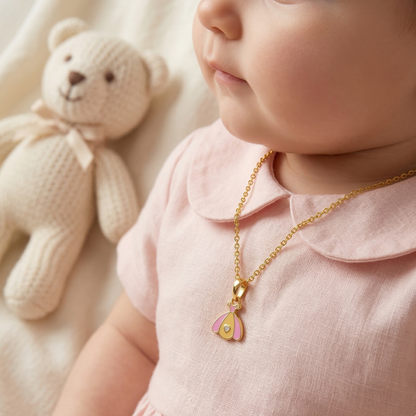 Princess Silver Pendant With Chain
