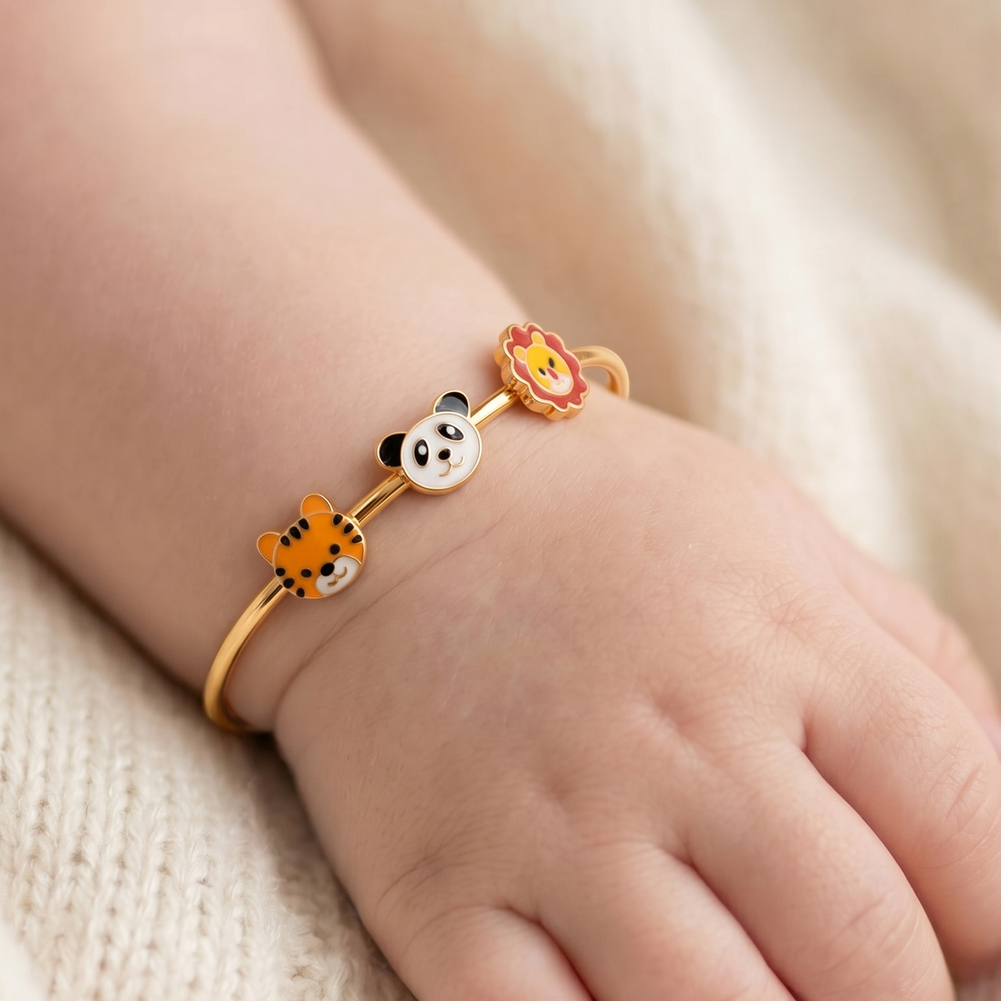 Tiger Panda Silver Kada