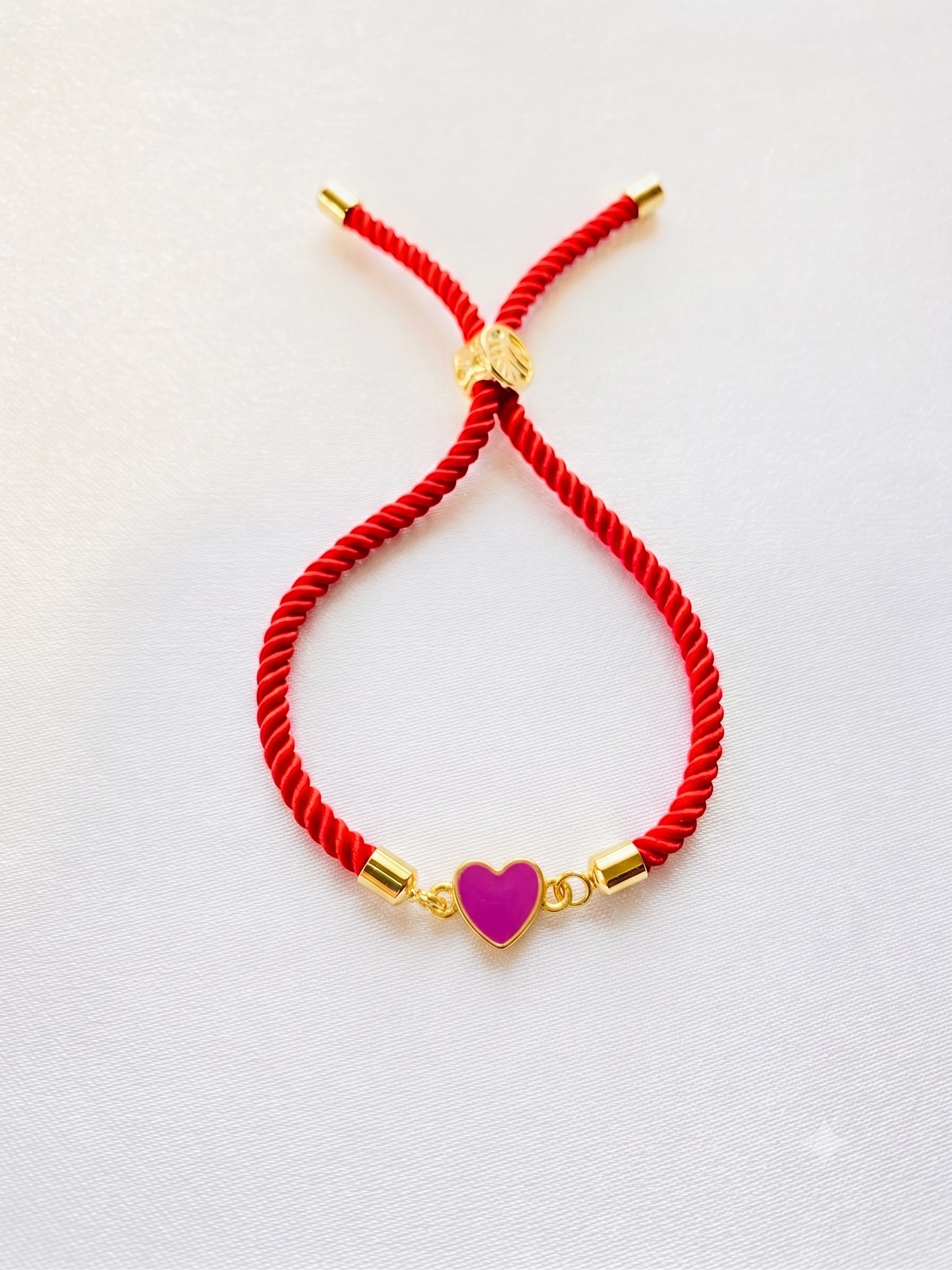 Heart Rakhi Silver Thread Bracelet