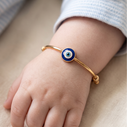 Evil Eye Silver Kada