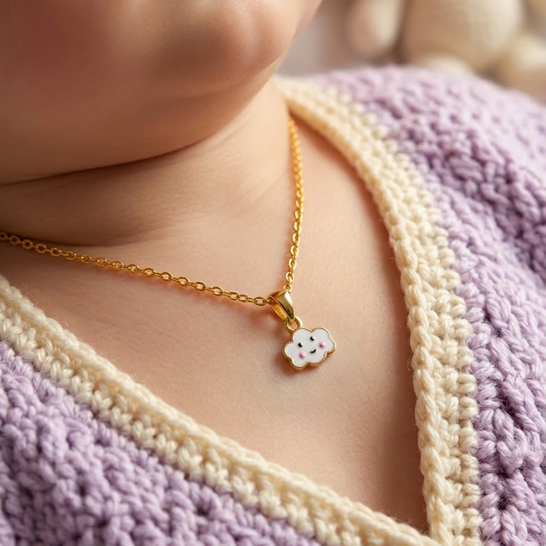 Cloud Silver Pendant With Chain