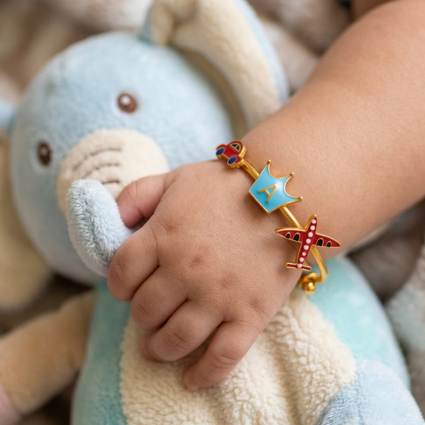 Car Crown Airplane Silver Kada