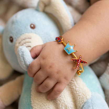 Car Crown Airplane Silver Kada