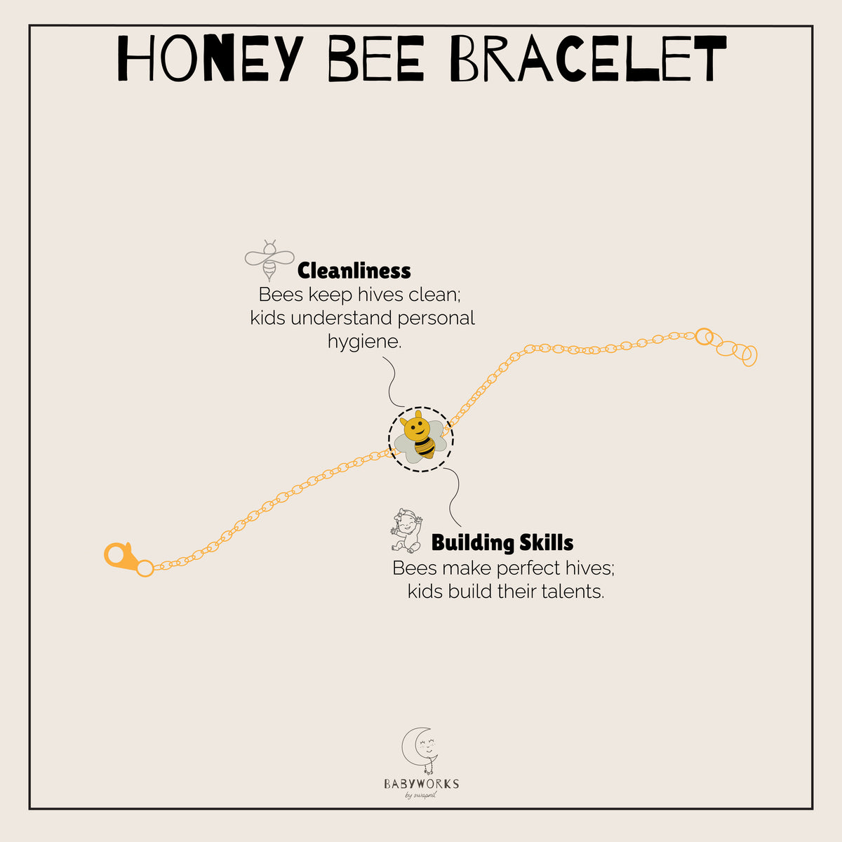 Honey Bee Gold Bracelet feature image