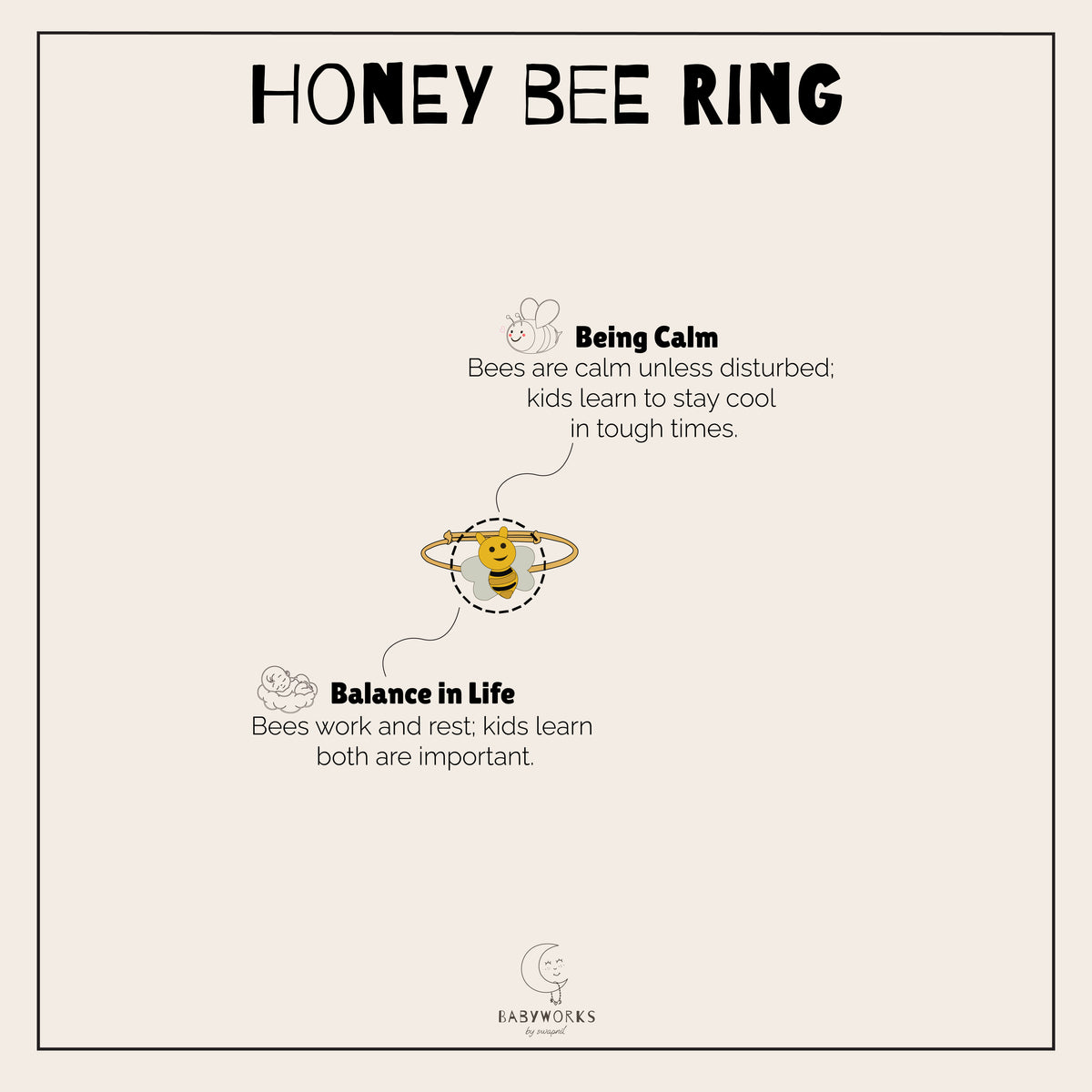 Honey Bee Ring Silver feature image