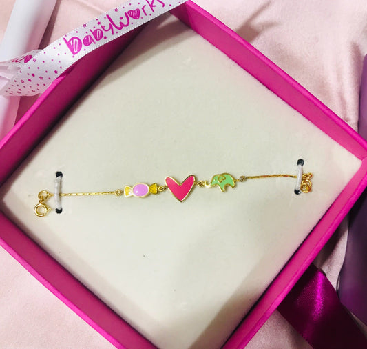 Heart Struck Bracelet Silver