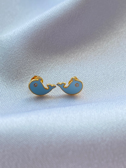 Dolphin Silver Earrings