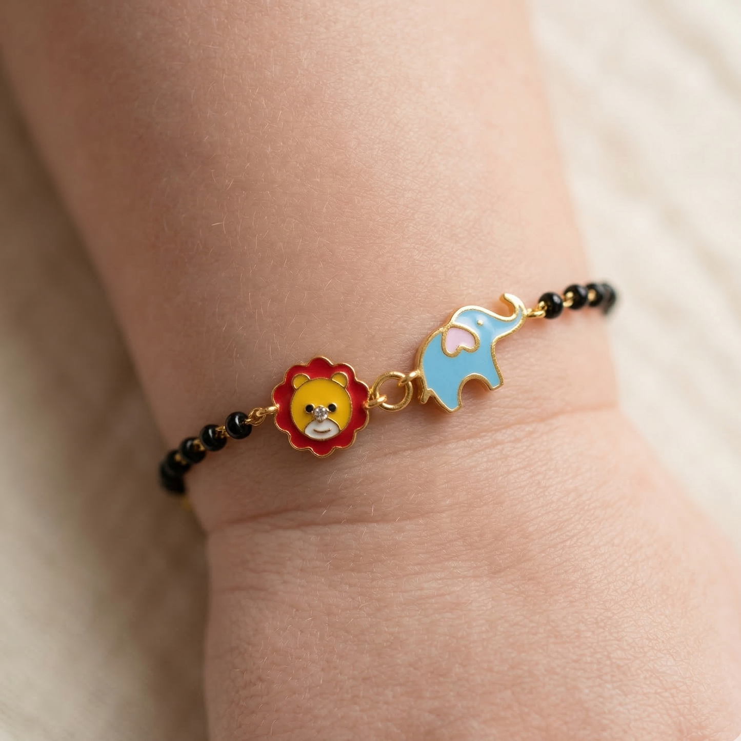 Lion Elephant Silver Nazariya