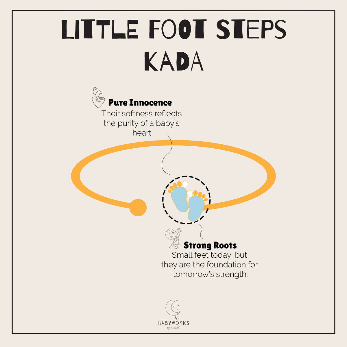 Little Foot Steps Silver Kada feature image