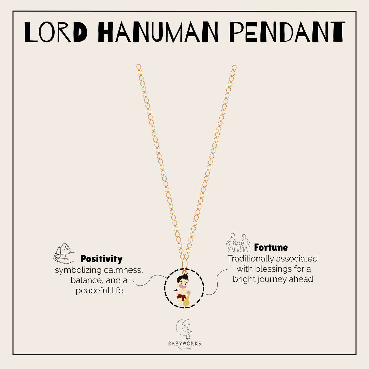 Lord Hanuman Silver Pendant With Chain feature image