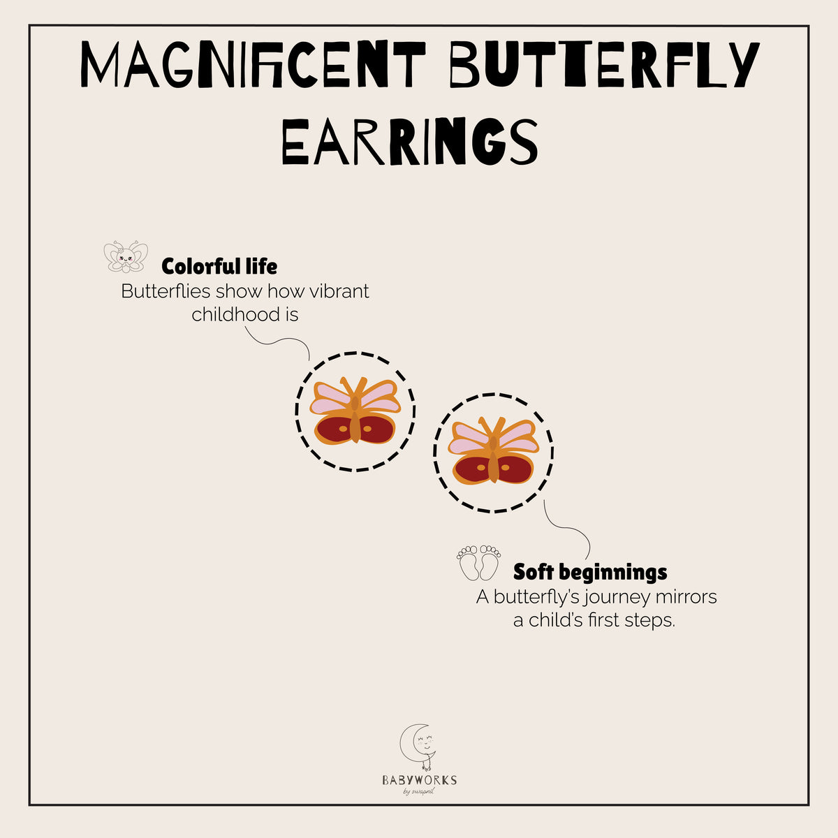 Magnificent Butterfly Gold Earrings feature image