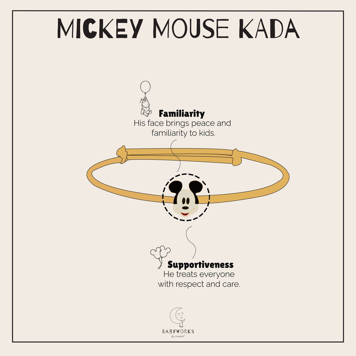 Mickey Mouse Kada Silver feature image
