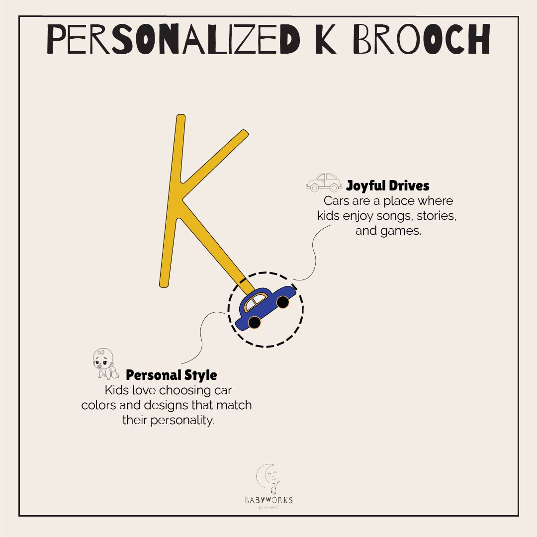 Personalized K Brooch feature image