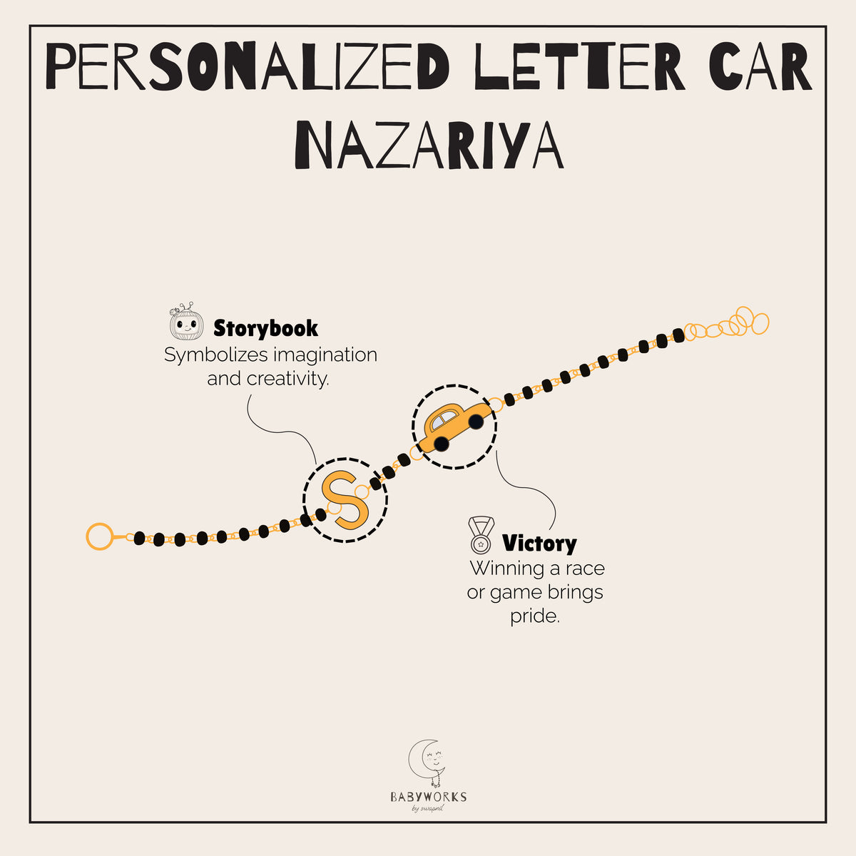 Personalized Letter Car Nazariya Silver feature image