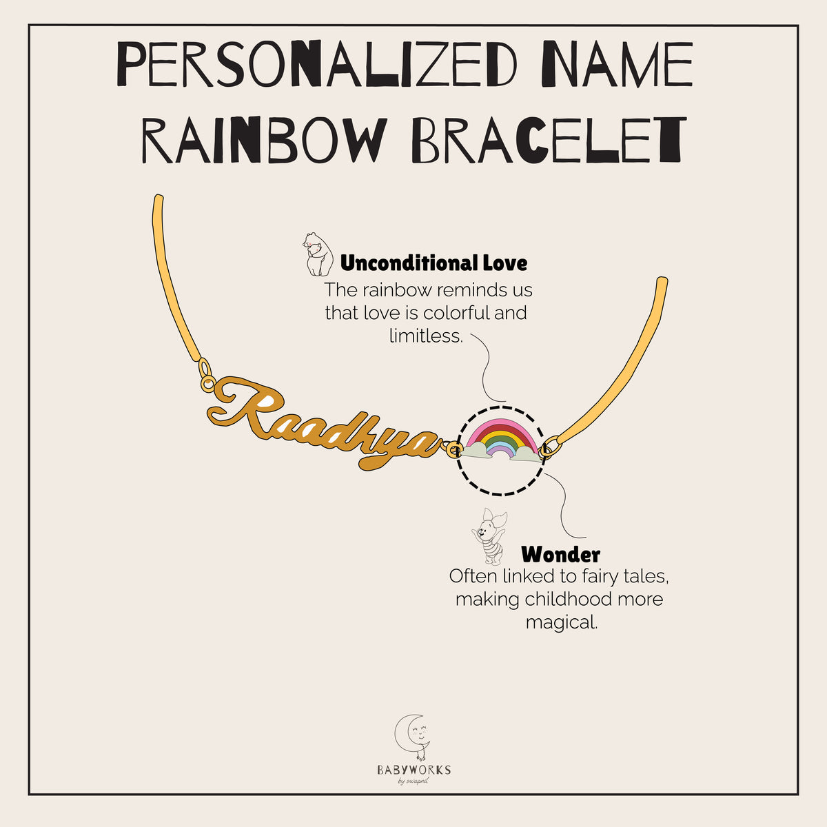 Personalized Name Motif Bracelet Silver feature image