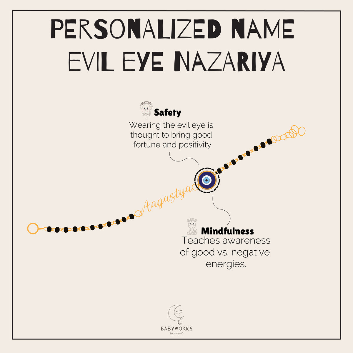 Personalized Name Evil Eye Silver Nazariya feature image