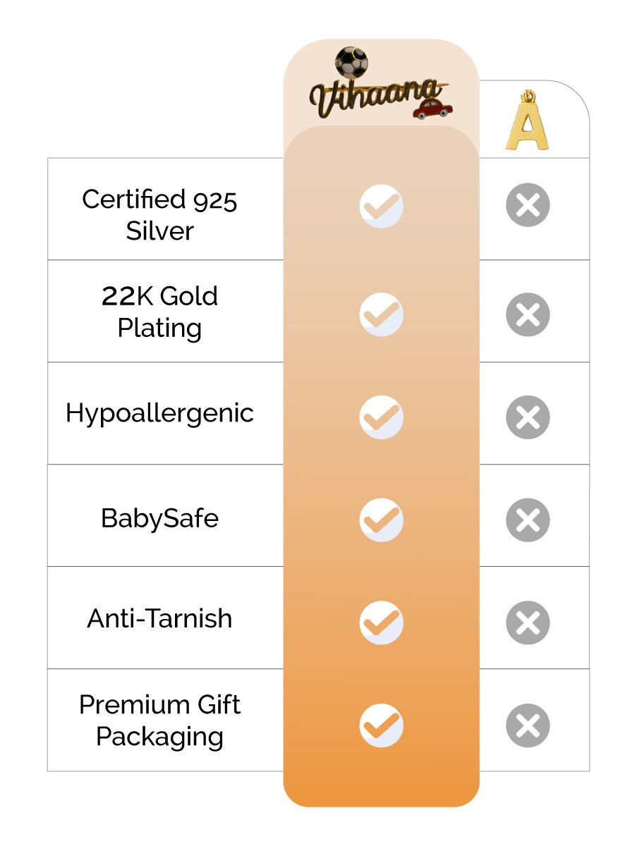 Personalized Name Car Football Brooch Silver feature image