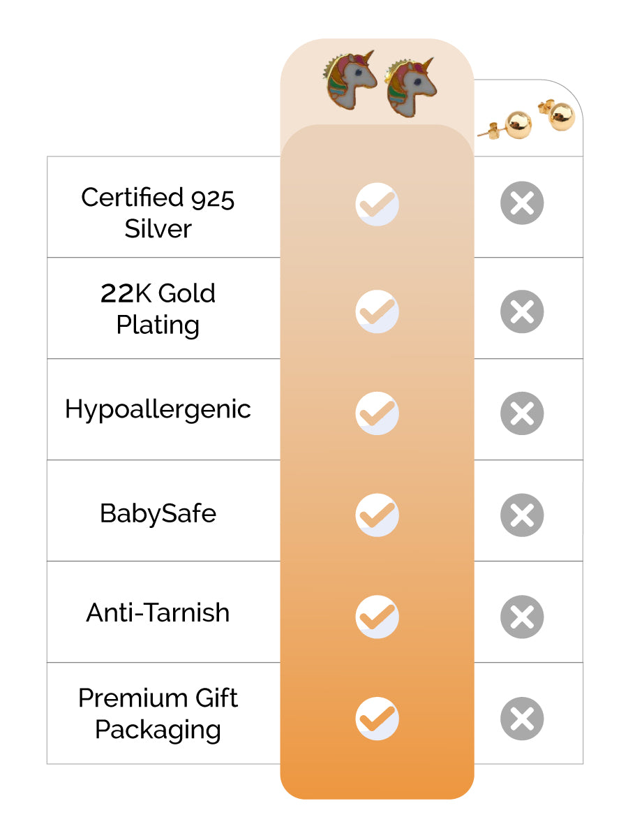 Magical Unicorn Earrings Silver feature image