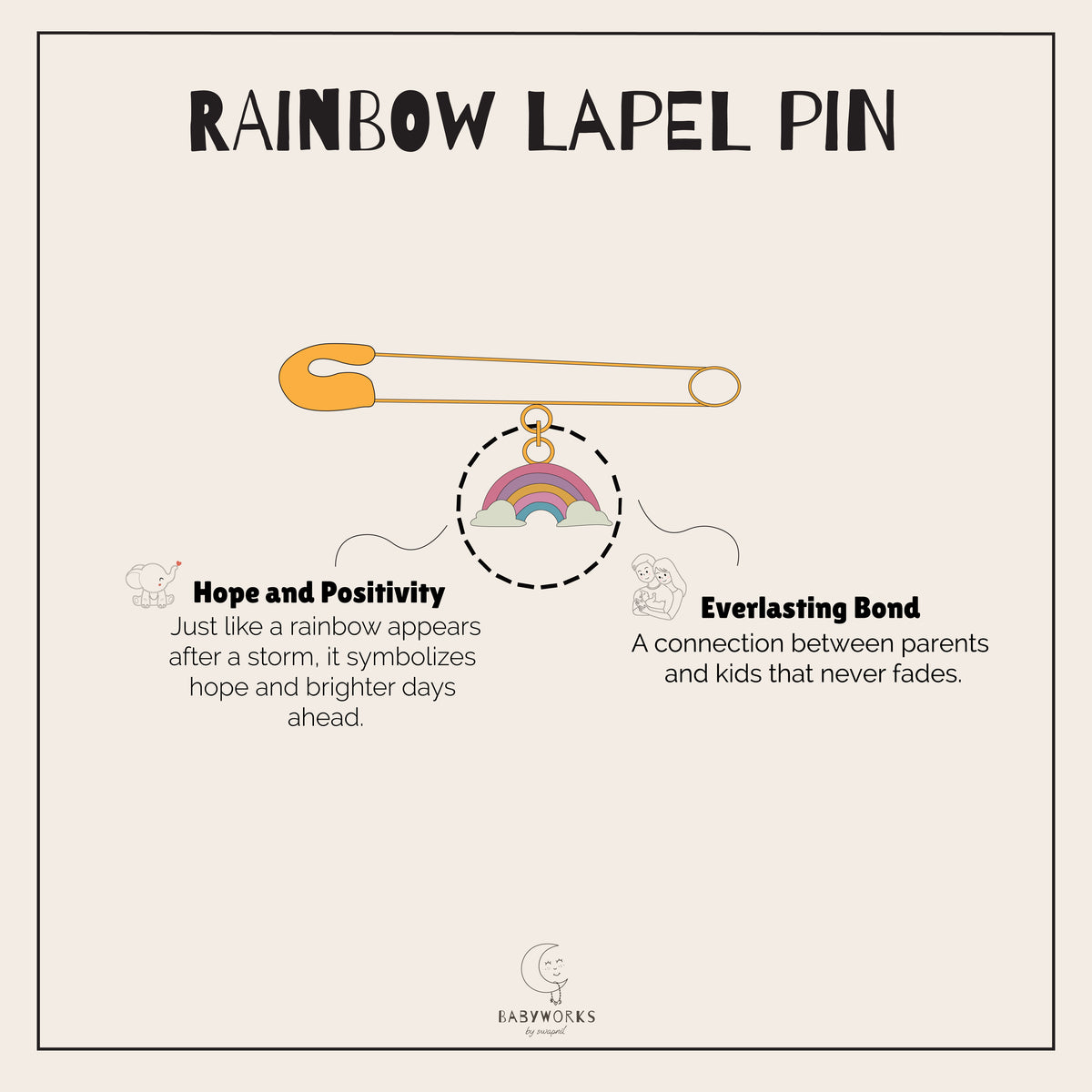 Rainbow Silver Lapel Pin feature image