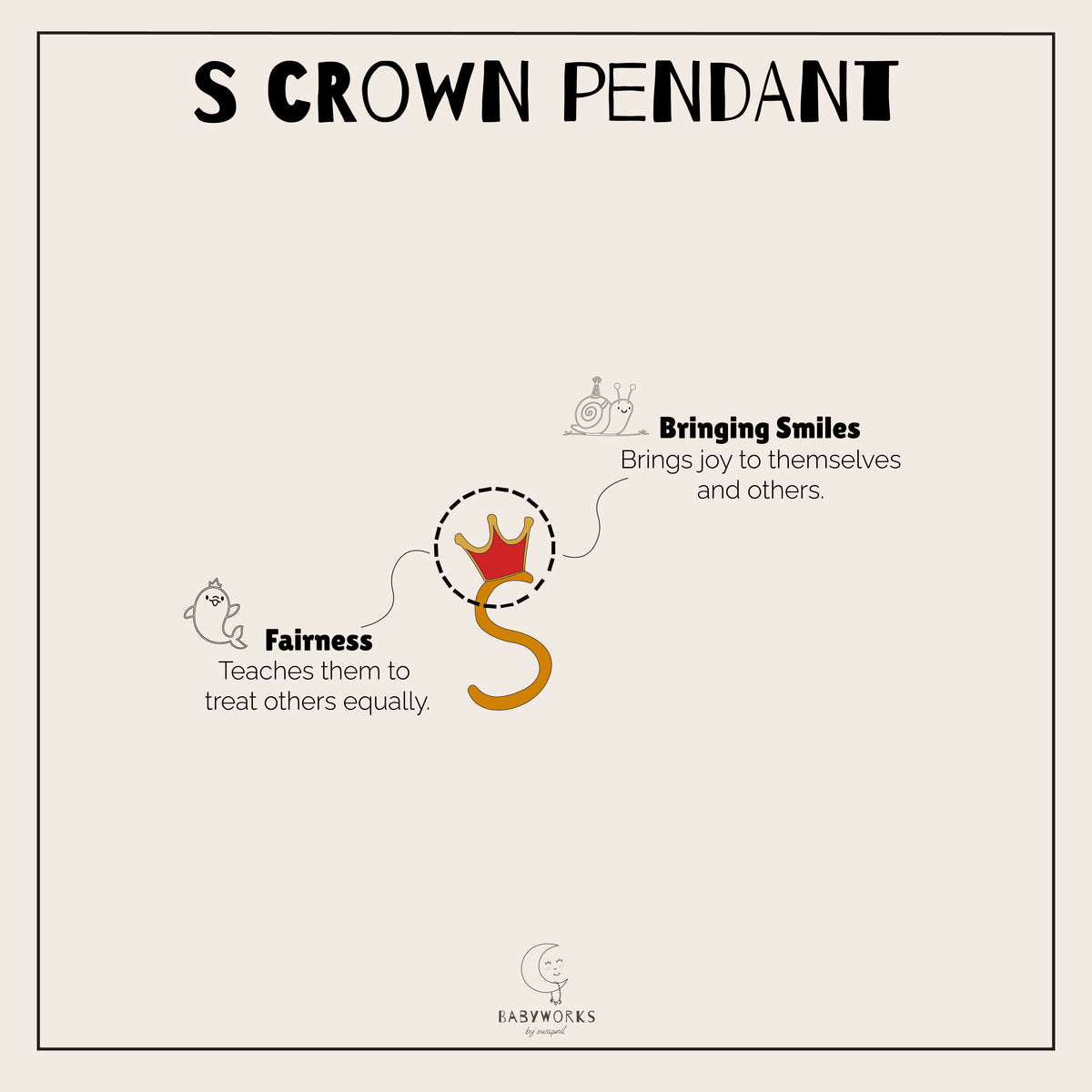 S Crown Pendant Silver feature image