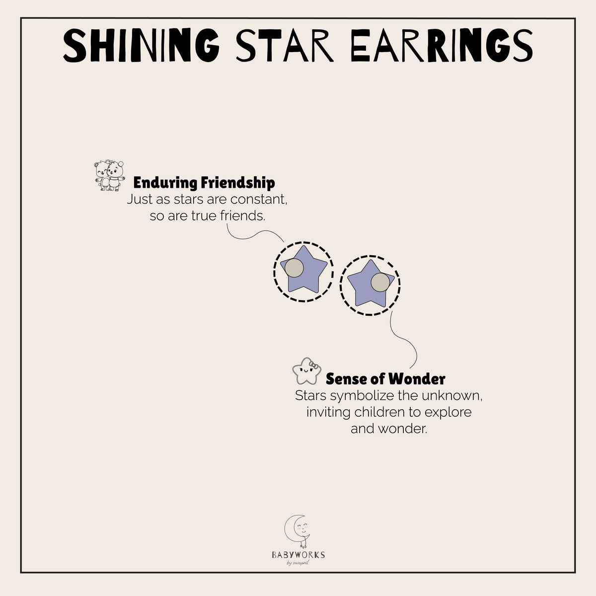 Shining Star Earrings Silver feature image