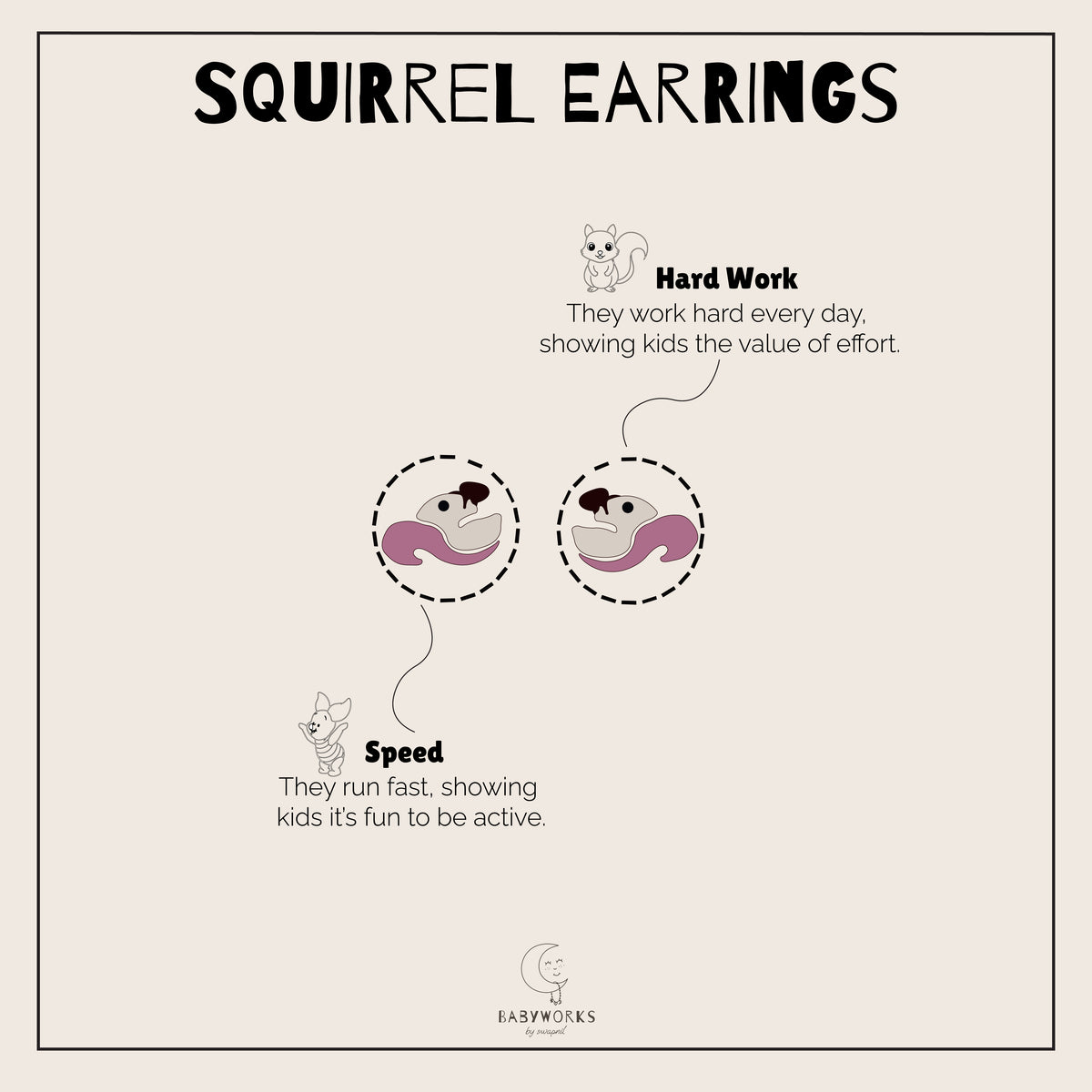 Squirrel Earrings Silver feature image