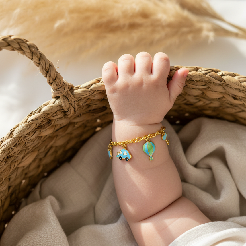 Star Car Key Silver Bracelet