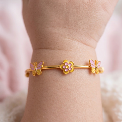 The Elegant Garden Silver Kada