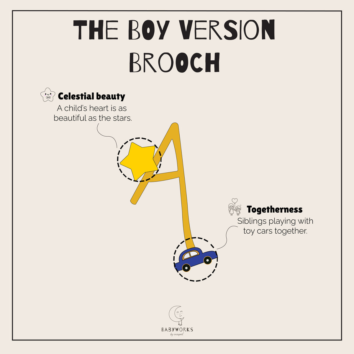 The Boy Version Broch Silver feature image