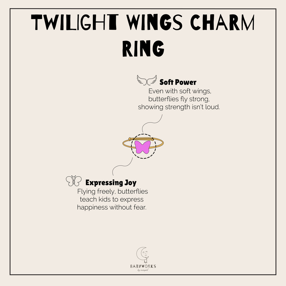 Twilight Wings Ring Silver feature image