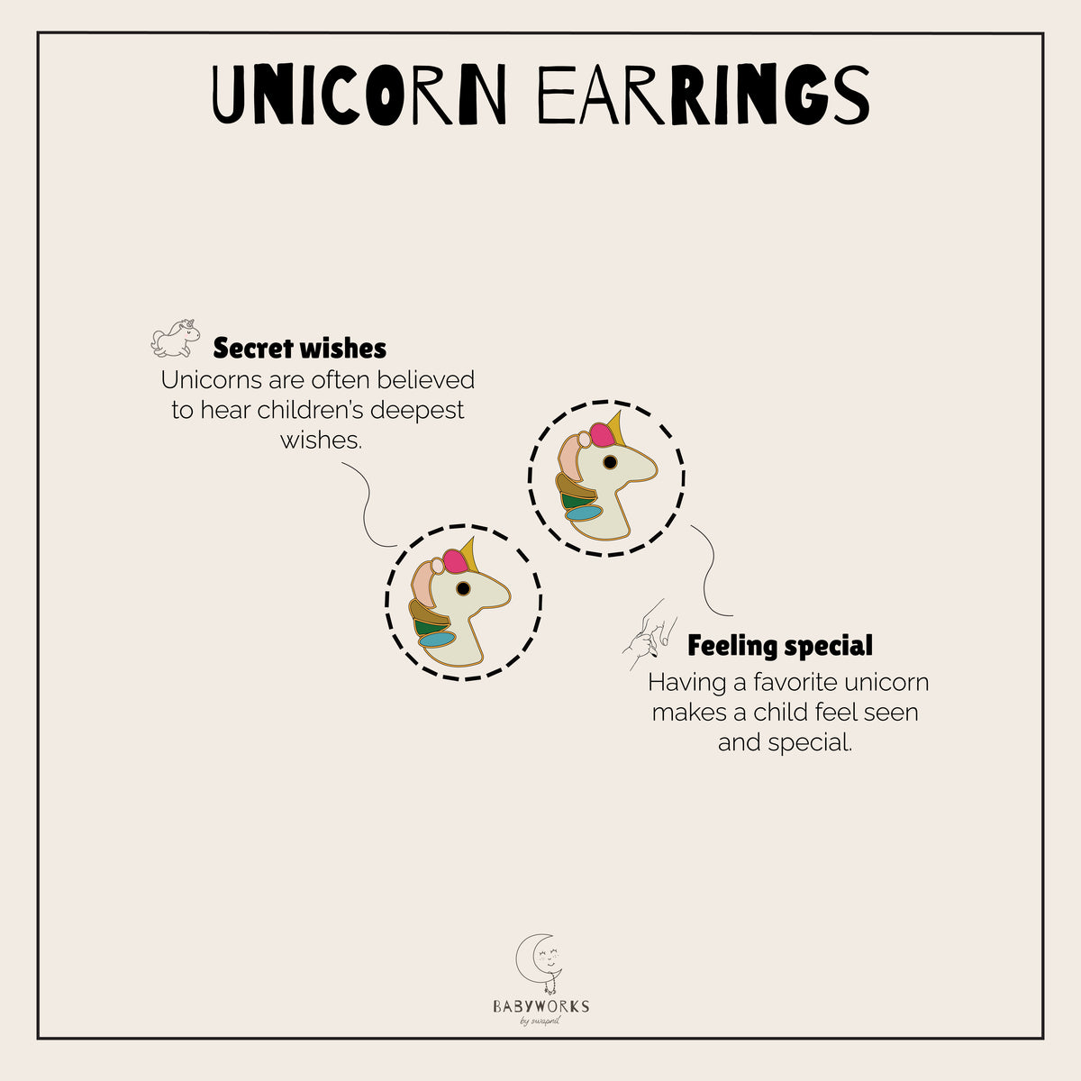 Magical Unicorn Earrings Silver feature image