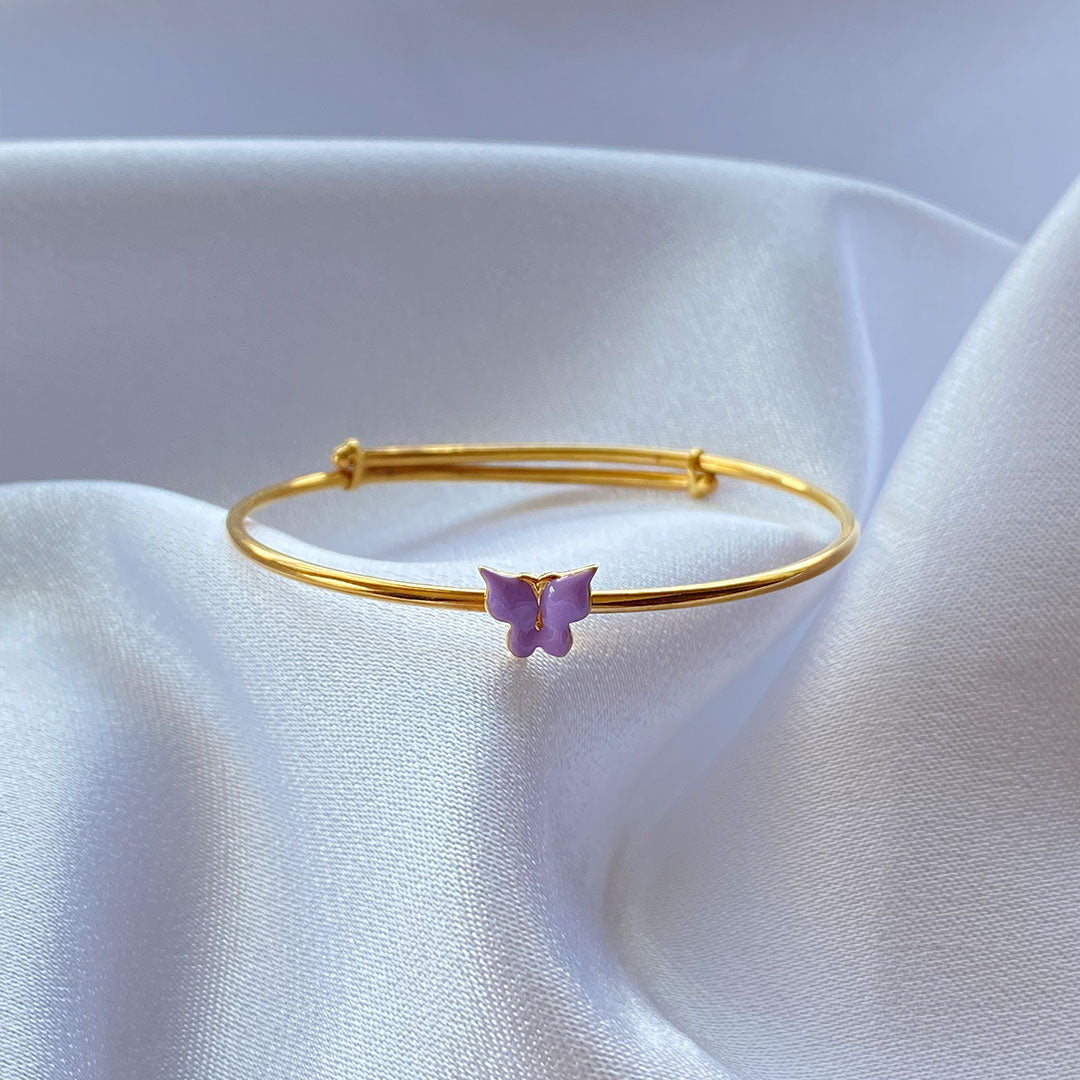Butterfly Kada Silver