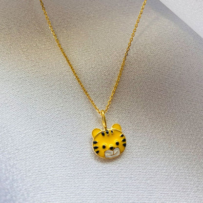 Tiger Silver Pendant With Chain